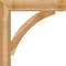 Ekena Millwork Thorton Block Rough Sawn Bracket w/ Offset Brace, Western Red Cedar, 8"W x 38"D x 38"H BKT0806X38X38THR05RWR - alternate 4